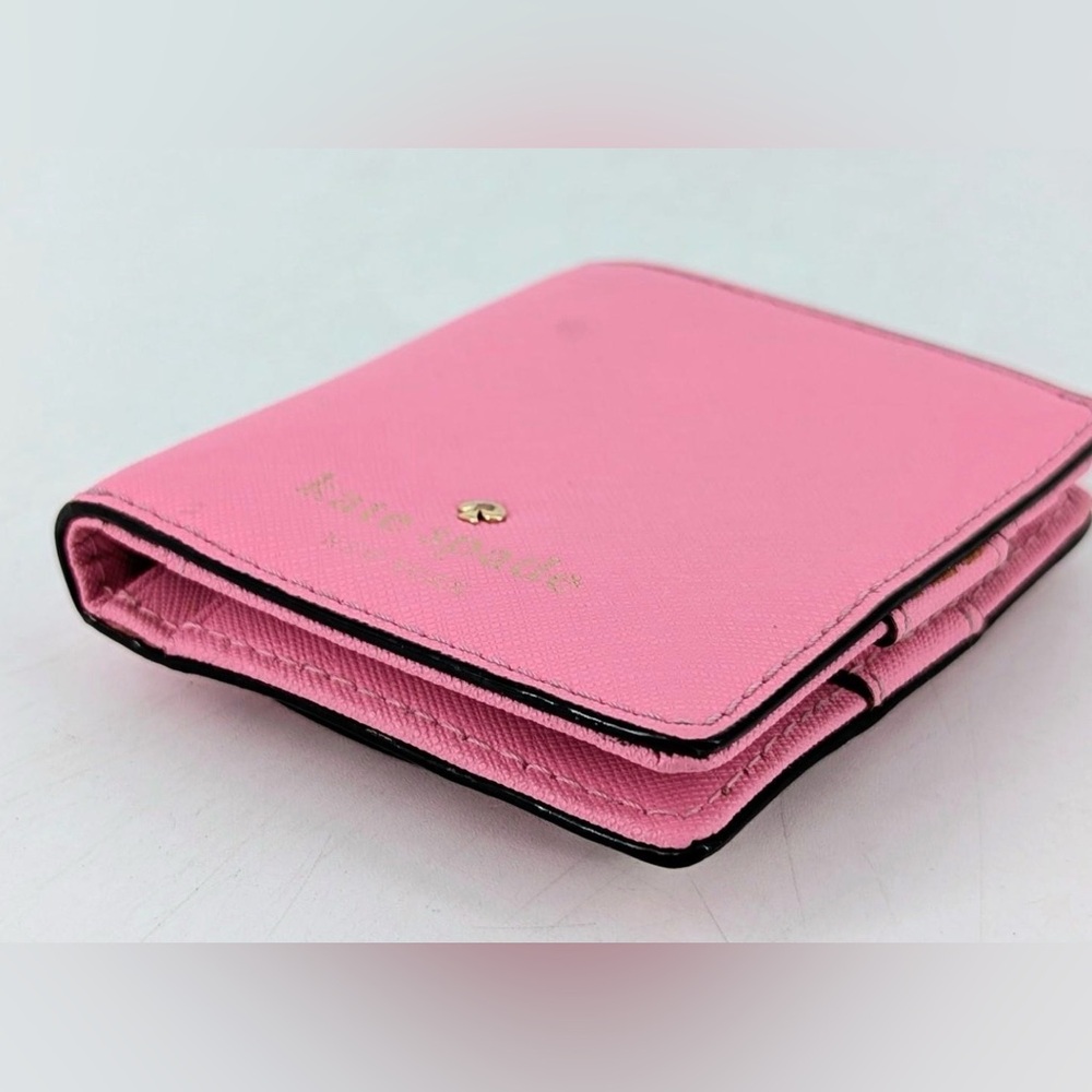 Kate Spade Juliette Small Bifold Wallet in pink Saffiano leather - Picture 4 of 8